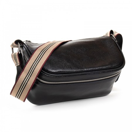 Женская кожаная сумка-клатч Cosmetic bag 01-09 39048-L black купить недорого в Ты Купи