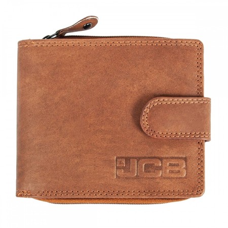 Англійський чоловічий шкіряний гаманець JCB NC43MN Tan (Рудий) купити недорого в Ти Купи
