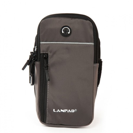 Мужская сумка на пояс-руку Lanpad 36011 grey купить недорого в Ты Купи
