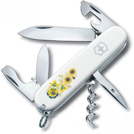 Складной нож Victorinox SPARTAN UKRAINE Цветы 1.3603.7_T1050u купить недорого в Ты Купи