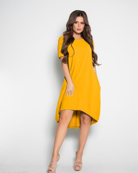 Сукня ISSA PLUS 10497 жовтий купити недорого в Ти Купи
