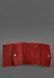 Женский кожаный кошелек 2.1 красный Krast BN-W-2-1-RED