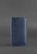 Женский кожаный клатч-органайзер (Тревел-кейс) BlankNote 5.1 темно-синий BN-TK-5-1-NAVY-BLUE