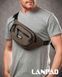 Чоловічі сумки на пояс Lanpad 61057 deep khaki