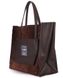 Шкіряна двостороння сумка POOLPARTY Soho коричнева
