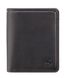 Кожаный мужской кошелек Visconti PLR70 Piana c RFID (Black-Steel Blue)