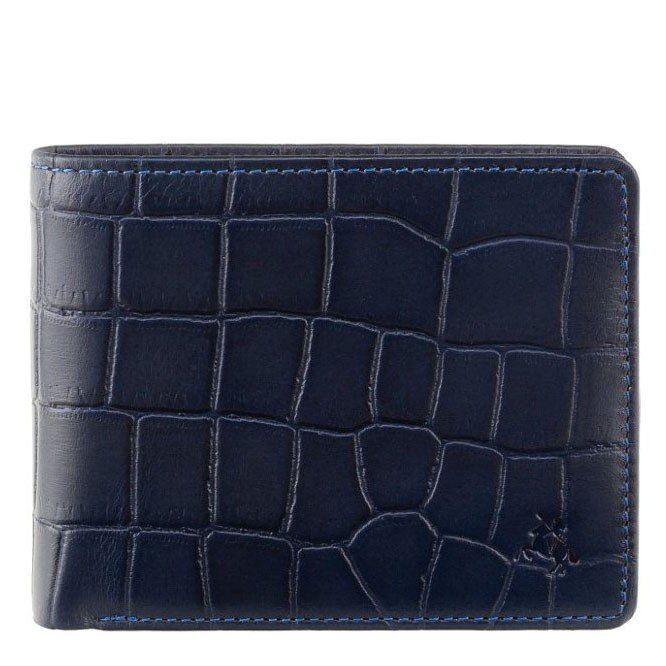 Кожаный мужской кошелек с RFID защитой Visconti cr92 blue купить недорого в Ты Купи