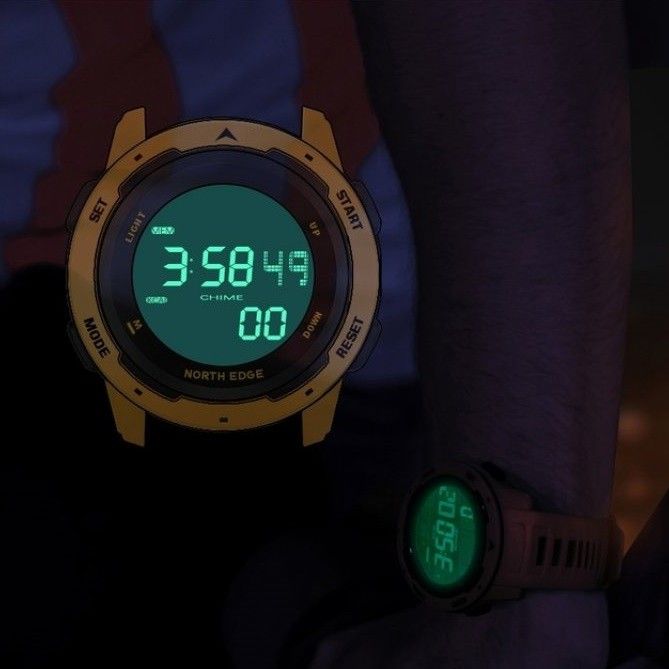 Мужские часы NORTH EDGE SATURN BLACK (2666) купить недорого в Ты Купи