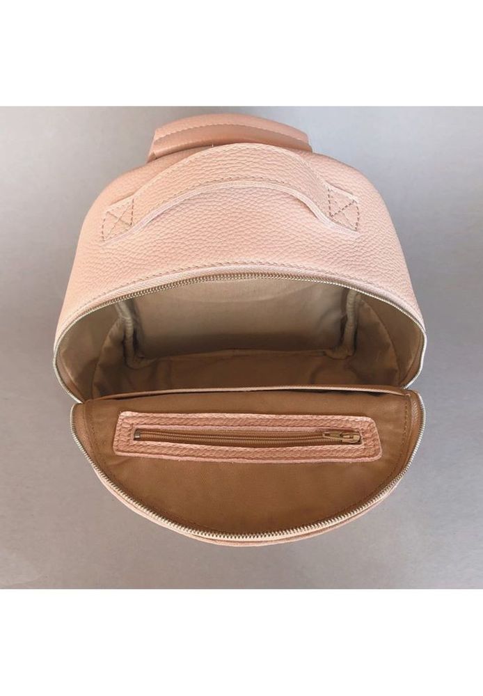 Женский рюкзак из натуральной кожи Groove S пудровый TW-GROOVE-S-PUDRA-FLO купить недорого в Ты Купи