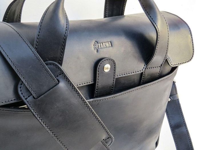 Чоловіча шкіряна сумка-портфель TARWA RA-1812-4lx Чорний купити недорого в Ти Купи