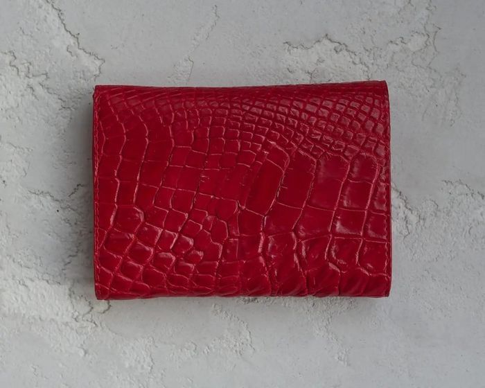 Кошелек из натуральной кожи крокодила Ekzotic Leather CW106 купить недорого в Ты Купи