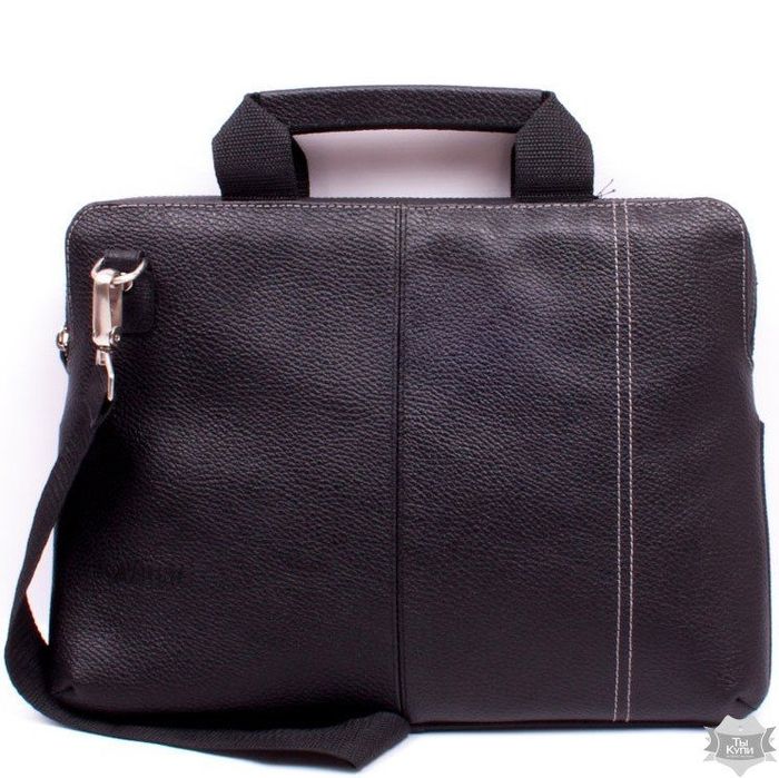 Кожаная черная сумка для ноутбука Valenta ВХ2381381 купить недорого в Ты Купи