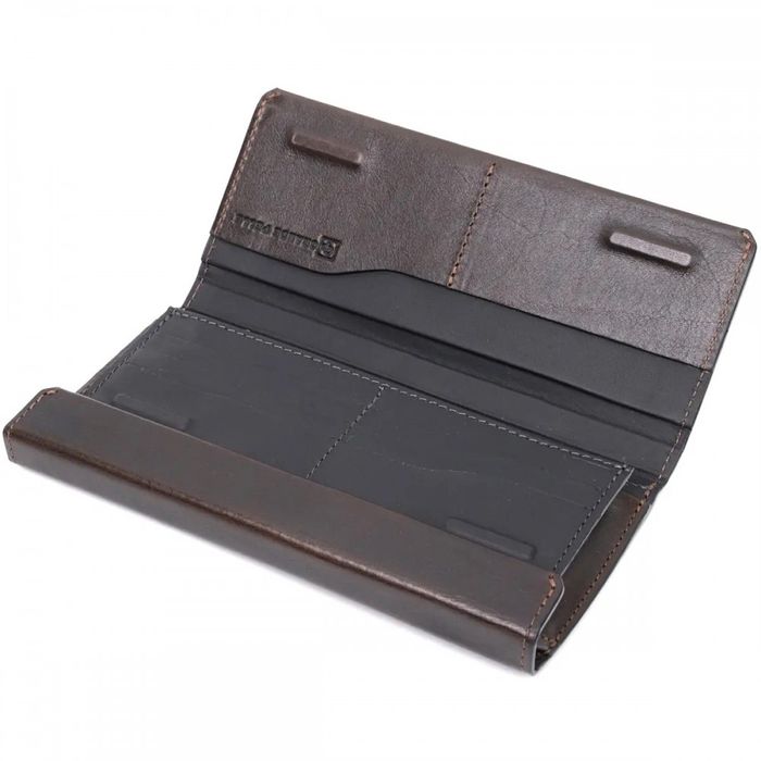 Шкіряний чоловічий гаманець ручної роботи з відділом для телефону GRANDE PELLE 11645 купити недорого в Ти Купи