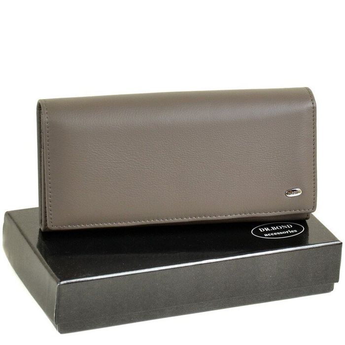Кожаный кошелек Classic DR. BOND W501-2 grey купить недорого в Ты Купи