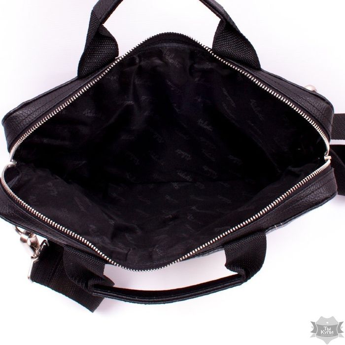 Шкіряна чорна сумка для ноутбука Valenta ВХ2381381 купити недорого в Ти Купи