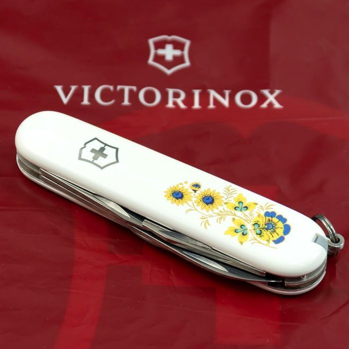 Складной нож Victorinox SPARTAN UKRAINE Цветы 1.3603.7_T1050u купить недорого в Ты Купи