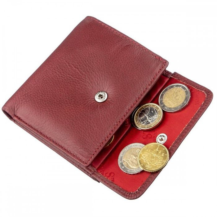 Женский бордовый кошелёк из натуральной кожи ST Leather 18920 Бордовый купить недорого в Ты Купи