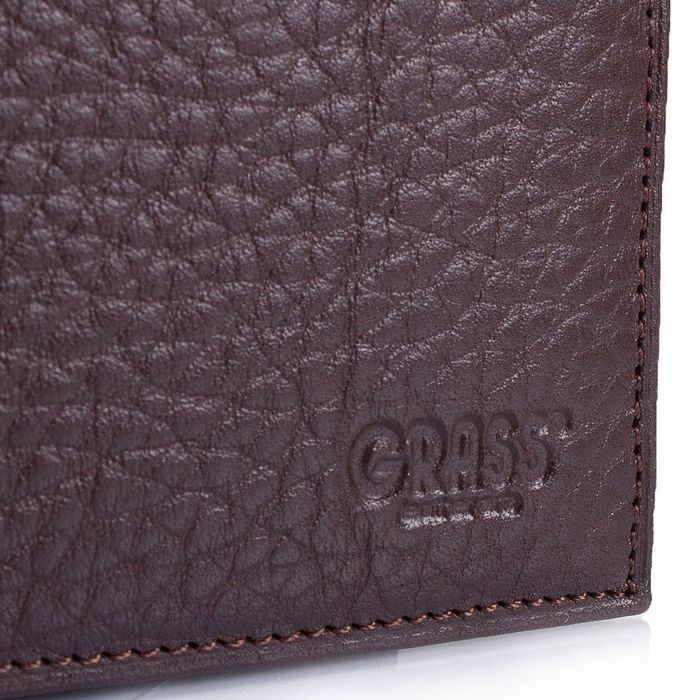 Чоловічий гаманець зі шкіри GRASS (ГРАСС) SHI323-9 купити недорого в Ти Купи