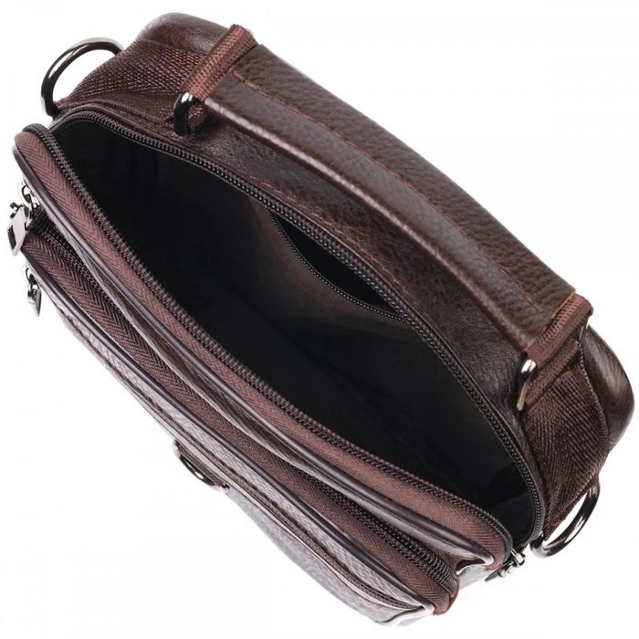 Мужская кожаная сумка через плечо Vintage 21272 купить недорого в Ты Купи