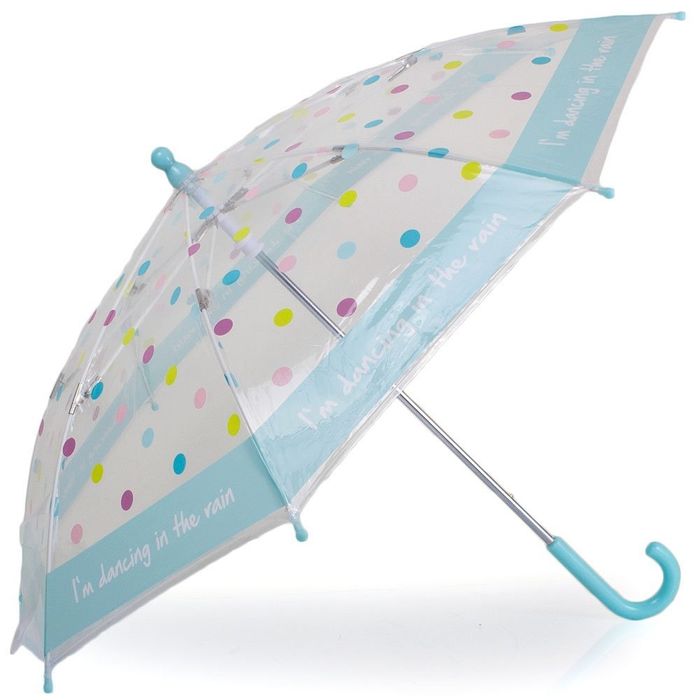 Детский зонт-трость механический HAPPY RAIN прозрачный U48558-4 купить недорого в Ты Купи