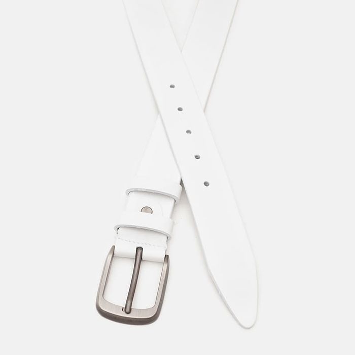 Мужской кожаный ремень Borsa Leather V1115FX06-white купить недорого в Ты Купи