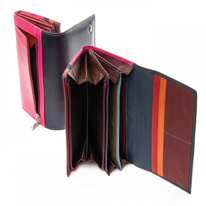 Жіночий шкіряний гаманець Rainbow DR. BOND WRS-22M violet купити недорого в Ти Купи