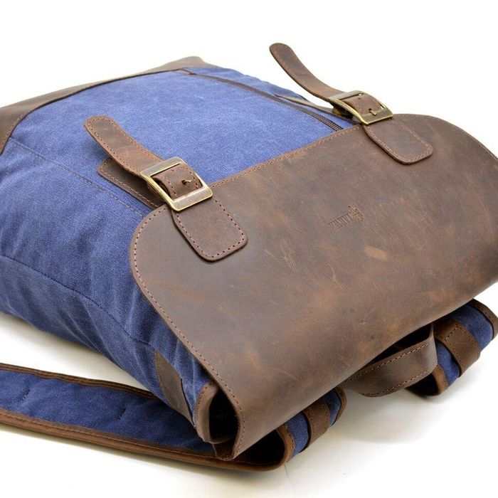 Мужской комбинированный рюкзак TARWA rк-3880-3md Коричневый; Синий купить недорого в Ты Купи