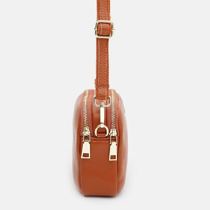 Женская кожаная сумка Borsa Leather K11906br-brown купить недорого в Ты Купи
