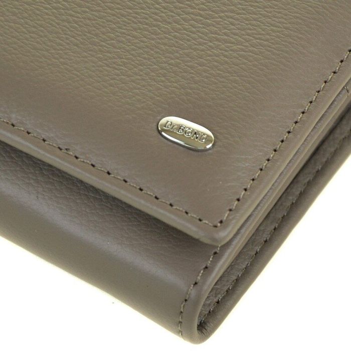 Кожаный кошелек Classic DR. BOND W501-2 grey купить недорого в Ты Купи