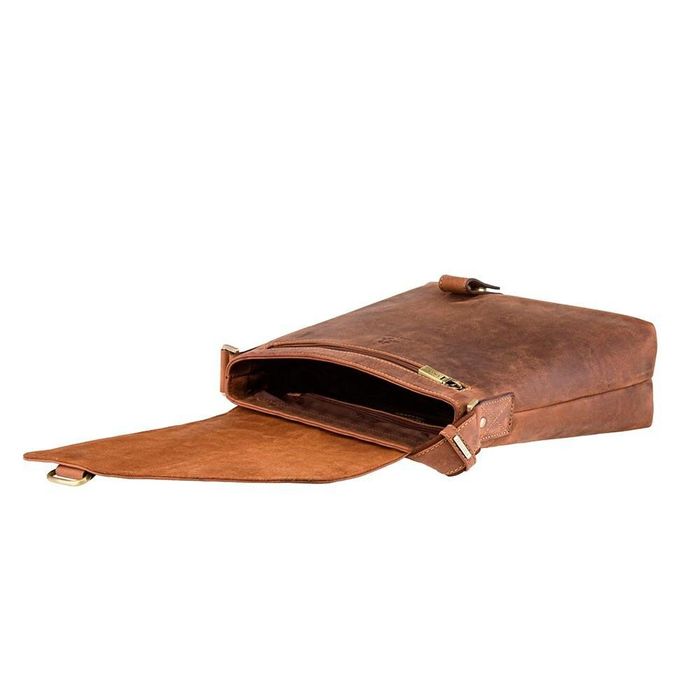 Мужская кожаная сумка-планшет Visconti ASPIN 16071 oil tan купить недорого в Ты Купи