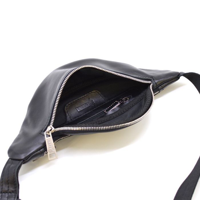 Кожаная черная сумка на пояс Tarwa ga-3034-4lx купить недорого в Ты Купи
