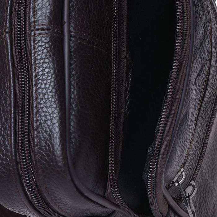 Чоловічі шкіряні сумки Borsa Leather K14012-brown купити недорого в Ти Купи