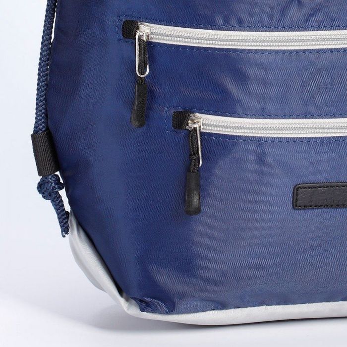 Спортивний рюкзак-мішок з міцної тканини Dolly 833 синій купити недорого в Ти Купи
