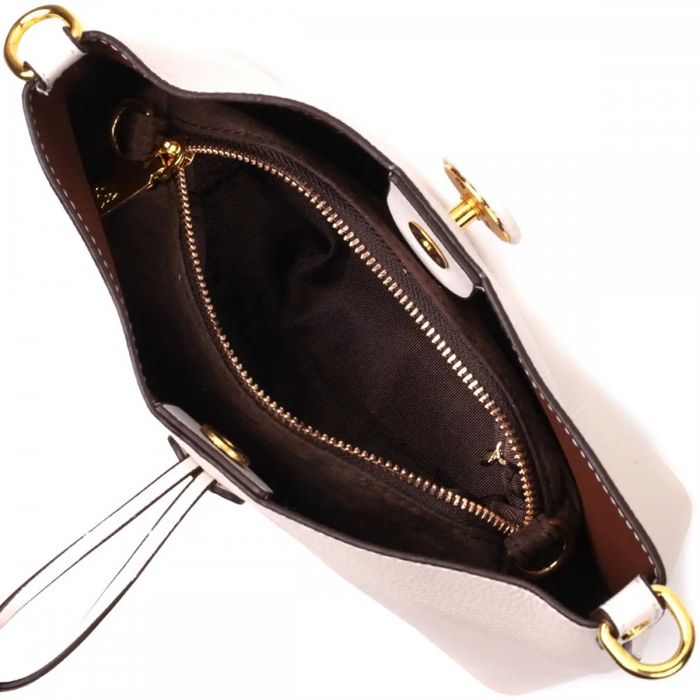Молодежная женская кожаная сумка с косметичкой Vintage 22321 купить недорого в Ты Купи