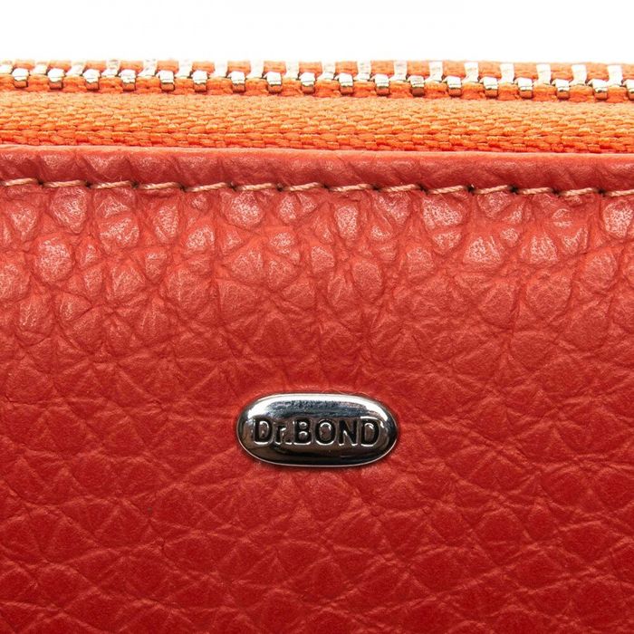 Жіночий гаманець зі шкіри Classic DR. BOND WS-8 orange купити недорого в Ти Купи