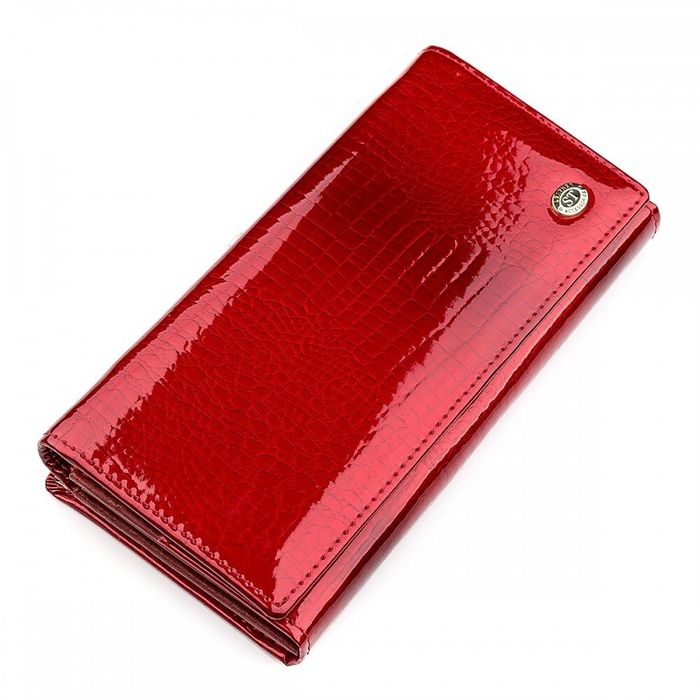 Кошелек из натуральной кожи ST Leather 18395 (S3001A) Красный купить недорого в Ты Купи