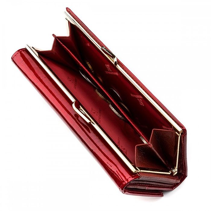 Жіночий шкіряний гаманець ST Leather 18395 (S3001A) Червоний купити недорого в Ти Купи