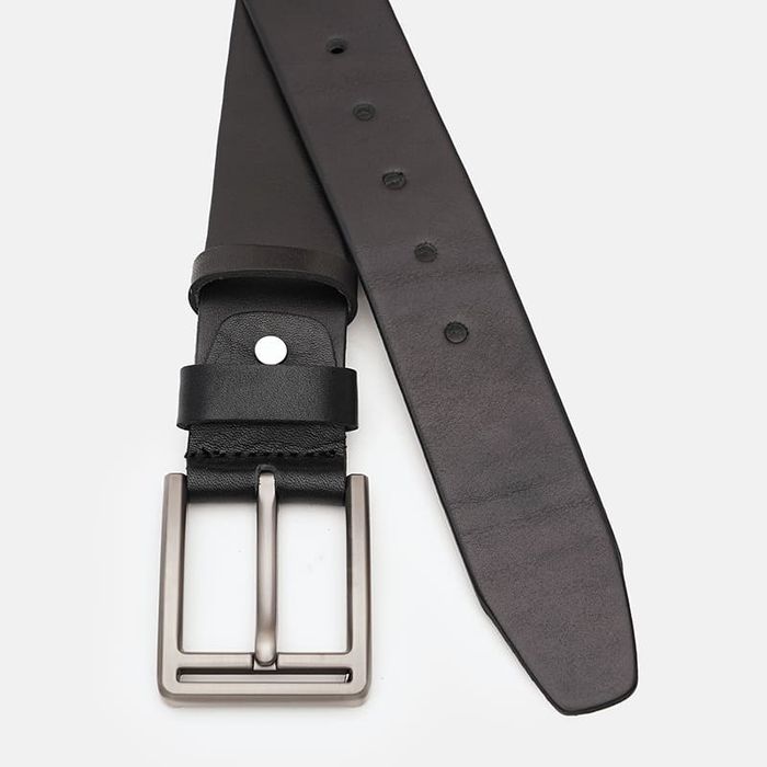 Мужской кожаный ремень Borsa Leather V1115DPL02-black купить недорого в Ты Купи
