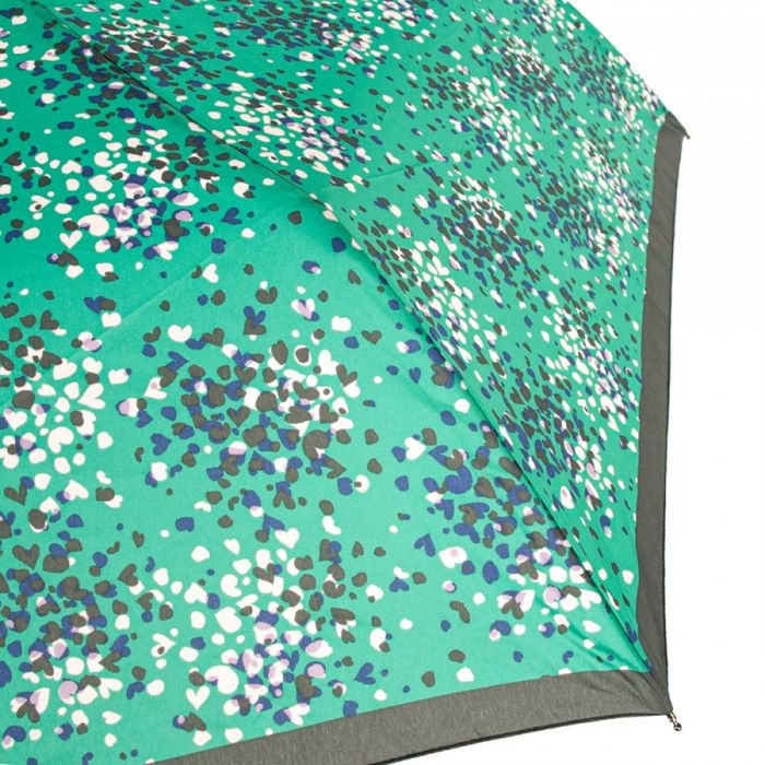 Жіноча механічна парасолька FULTON L902-038857 Superslim-2 Emerald Hearts (Смарагдові серця) купити недорого в Ти Купи