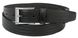 Кожаный мужской ремень Skipper 1250-35 черный 3,5 см