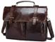 Мужская деловая кожаная сумка Vintage 14866 Коричневый