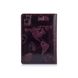 Обложка-органайзер для документов из кожи HiArt AD-01 7 Wonders of the World темно-фиолетовый Фиолетовый