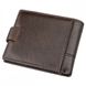 Мужской горизонтальный кошелёк из кожи TAILIAN 19010 Темно-коричневый