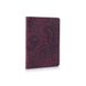Обложка для паспорта из кожи HiArt PC-02 Shabby Plum Mehendi Art Фиолетовый