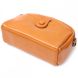 Молодіжна жіноча шкіряна сумка через плече Vintage 22421, Оранжевый