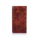 Рыжий бумажник из кожи Hi Art WP-05 Mehendi Art Рыжий
