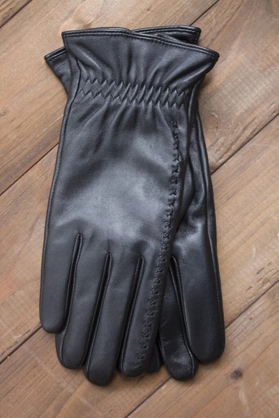 Перчатки женские чёрные кожаные сенсорные 950s2 M Shust Gloves купить недорого в Ты Купи