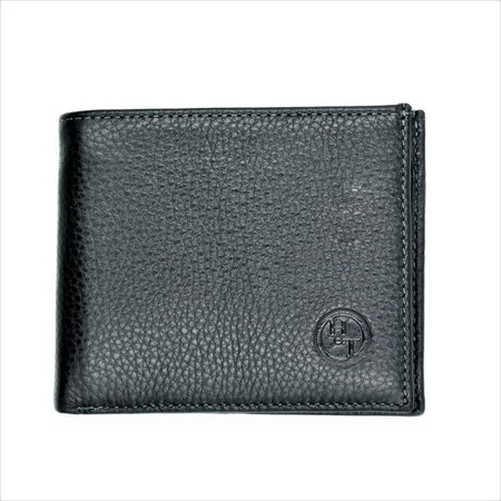 Чоловічий шкіряний гаманець Weatro 11,5 х 9,5 х 2 см Чорний wtro-nw-208K-09 купити недорого в Ти Купи