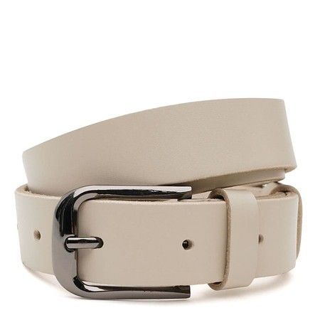 Женский кожаный ремень Borsa Leather V1FX37-beige купить недорого в Ты Купи