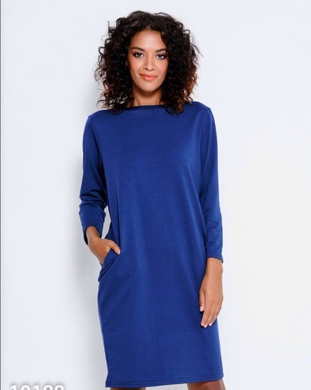 Платье ISSA PLUS 10188 S синий купить недорого в Ты Купи